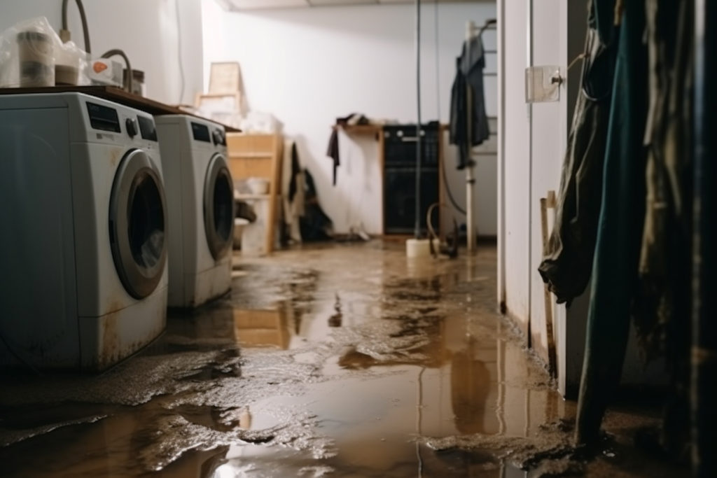 A home with muddy water filling the bottom few inches is a disaster.